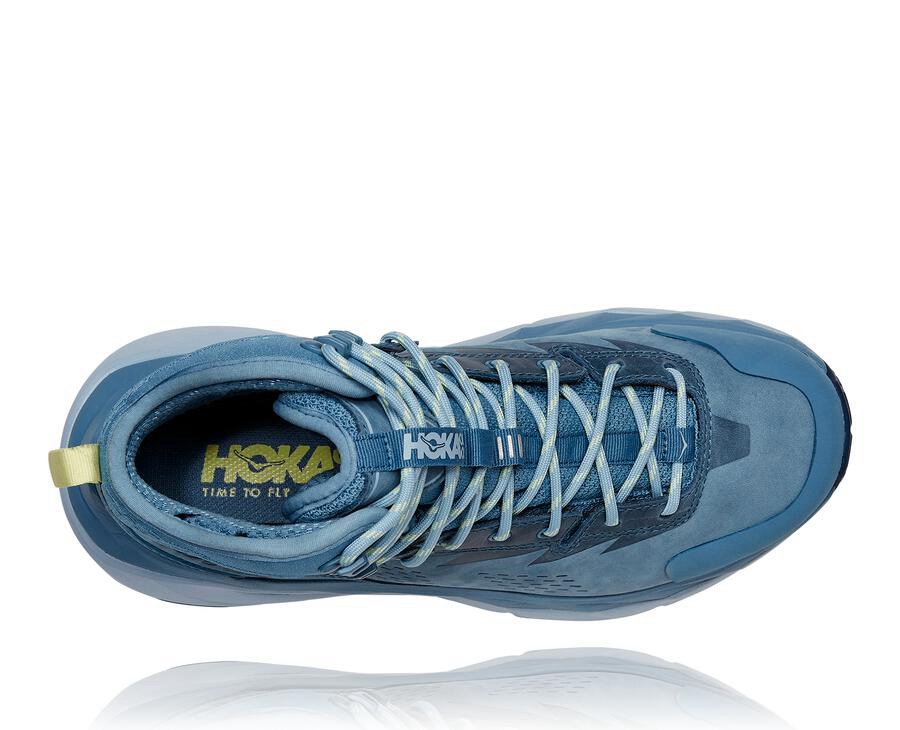 Hiking Boots Womens - Hoka One One Kaha GORE-TEX - Blue - QMWUXCO-08